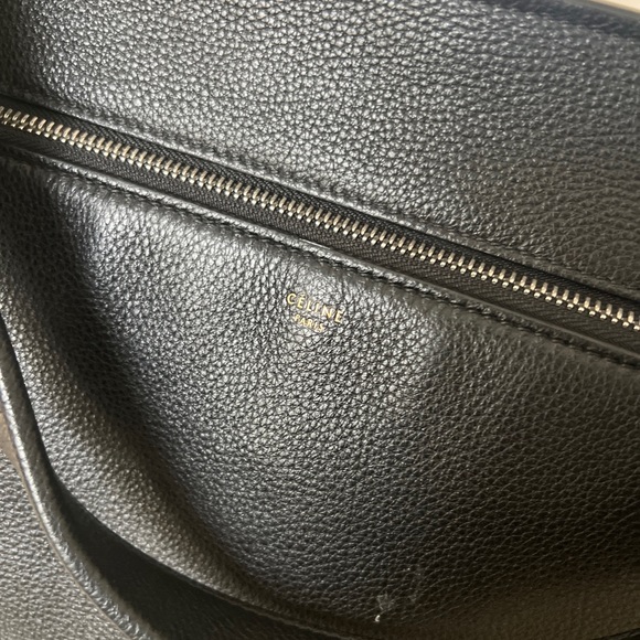 Authentic Celine BLACK leather edge bag - Picture 2 of 3